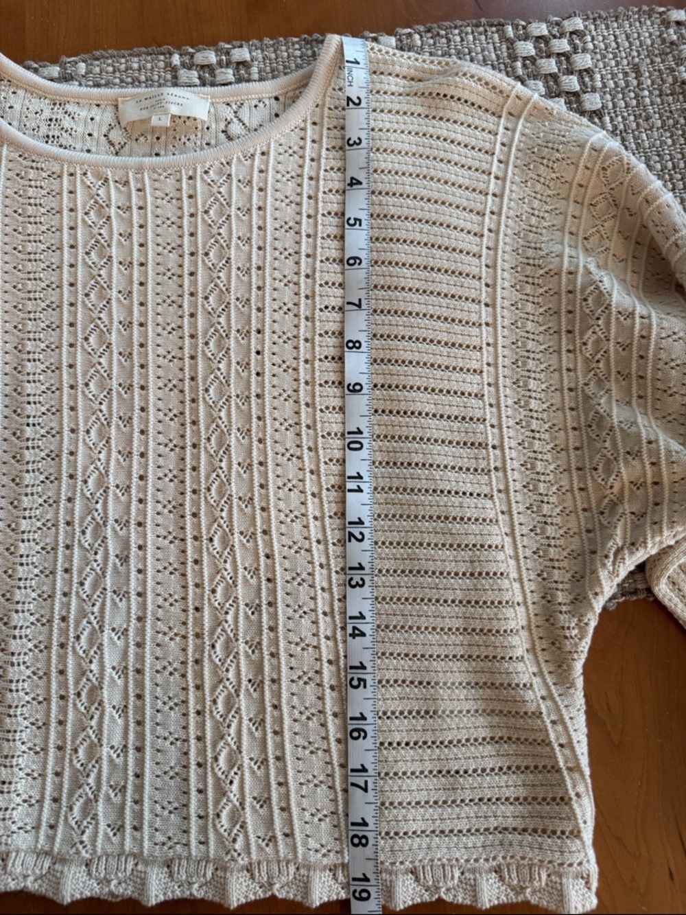 Sézane Pointelle Cotton Sweater - Picture 9 of 11